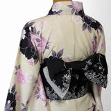 着物レンタル春秋冬用レディース袷小紋セット「Mサイズ」SEIKOMATSUDA白・桜和服レンタルの画像の5