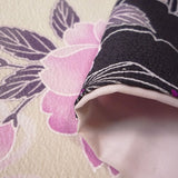 着物レンタル春秋冬用レディース袷小紋袋帯セット「Mサイズ」SEIKOMATSUDA白・桜和服レンタルパーティー用海外着付けの画像の4