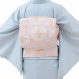 卒園式/卒業式着物レンタル母ママ用着物レンタル袋帯セット「Mサイズ」hiromichinakano水色・万筋・江戸小紋(春秋冬用／女性用レディース袷)簡単着付けの画像の2