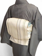 〔着物レンタル〕江戸小紋ハイグレードセット(春秋冬用／女性用レディース袷・小紋)「Sサイズ」黒・ベージュ・市松文様・チェック柄の画像の2