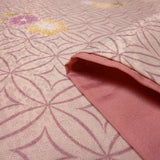 着物レンタル春秋冬用レディース袷小紋名古屋帯セット「XSサイズ」淡ピンク・七宝・桜の画像の4