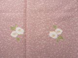 〔着物レンタル〕単衣レンタル(初夏・初秋用／女性用レディース単衣セット)「Mサイズ」ピンク・椿の画像の3