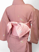 〔着物レンタル〕単衣レンタル(初夏・初秋用／女性用レディース単衣セット)「Sサイズ」ピンク・源氏香の画像の2