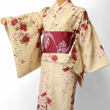 宅配レンタル単衣着物セット「Mサイズ」(初夏・初秋用／女性用レディース単衣)の画像