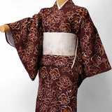 宅配レンタル単衣着物セット「Mサイズ」(初夏・初秋用／女性用レディース単衣)の画像