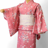 宅配レンタル単衣着物セット「Sサイズ」RYOKOKIKUCHI(初夏・初秋用／女性用レディース単衣)の画像