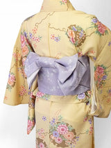宅配レンタル単衣着物セット「Sサイズ」RYOKOKIKUCHI(初夏・初秋用／女性用レディース単衣)の画像の2