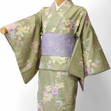宅配レンタル単衣着物セット「Lサイズ」RYOKOKIKUCHI(初夏・初秋用／女性用レディース単衣)の画像