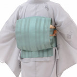 着物レンタル夏物名古屋帯セット(夏用・薄物・紗レディース)「Mサイズ」グレー・源氏香(ワンタッチ式)の画像の2
