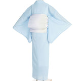 夏物レンタル絽「Sサイズ」水色鮫小紋シルック高級色無地夏用レディース薄物ワンタッチの画像の2