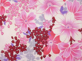浴衣レンタルセットSサイズレディース白地四季の花ワンタッチ着付け簡単の画像の3