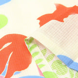 浴衣レンタル/ゆかたレンタル浴衣セット「Mサイズ」白パステル金魚花火大会夏祭りの画像の4