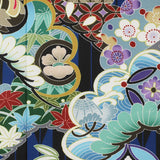 七五三着物3歳男の子レンタル簡単着付けワンタッチ100サイズ被布紺黒矢羽根/白カブト753の画像の4