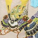 七五三着物3歳男の子レンタル簡単着付けワンタッチ100サイズ被布黒大矢羽根/茶色カブト753の画像の3