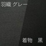 【着物レンタル】「Lサイズ」黒グレー(春秋冬用／袷紬)【簡単/ワンタッチ】の画像の3