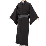 着物レンタル男メンズ「Lサイズ」茶縞モカ(春秋冬用／袷)父七五三撮影和服の画像の2