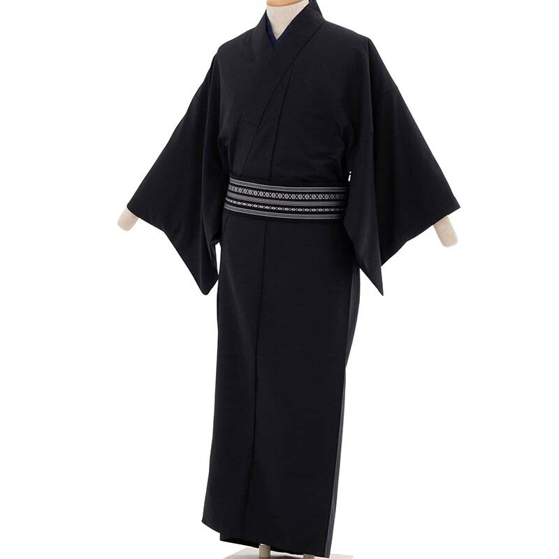 着物レンタル男メンズ「Sサイズ」黒赤(春秋冬用／袷)撮影舞台落語衣装七五三父の画像の2