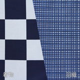 着物レンタル男「Sサイズ」紺・市松／紺・重ね格子(初夏・初秋用／単衣)和服祭りの画像の3