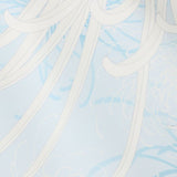 袴レンタル卒業式ワンタッチ「XSサイズ」卒業袴二尺袖水色乱菊/グレー無地はかまくすみ系簡単フルセットの画像の6