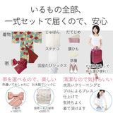 宅配レンタル着物セット(夏物・薄物・紗)「Lサイズ」の説明画像7