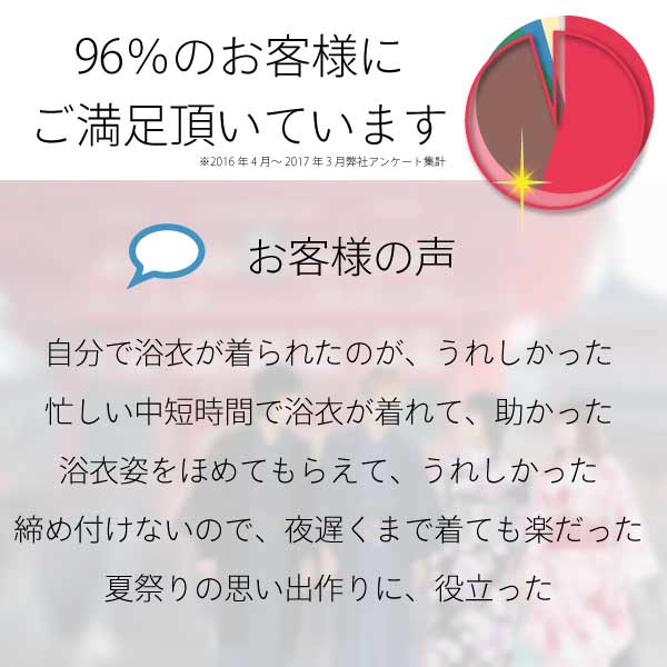 浴衣レンタルセットMサイズレディース紫大牡丹ワンタッチ着付け簡単の説明画像7