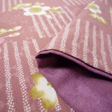着物レンタル春秋冬用レディース袷小紋京袋帯セット「XLサイズ」ピンク市松の画像の4