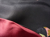 着物レンタル春秋冬用レディース袷小紋セット「Sサイズ」黒・手まり文の画像の3