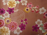 着物レンタル春秋冬用レディース袷小紋セット「Mサイズ」薄茶・桜菊の画像の3