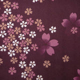 着物レンタル春秋冬用レディース袷小紋袋帯セット「XSサイズ」赤紫・小桜の画像の3