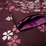 着物レンタル春秋冬用レディース袷小紋袋帯セット「XSサイズ」赤紫・小桜の画像の4