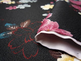 着物レンタル春秋冬用レディース袷小紋セット「XSサイズ」黒・浴衣調の画像の4