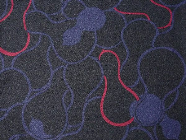 着物レンタル春秋冬用レディース袷小紋セット「Mサイズ」濃紺・ひょうたんの画像の3