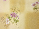 着物レンタルトールサイズ春秋冬用レディース袷小紋セット「XLサイズ」ベージュ・牡丹の画像の3