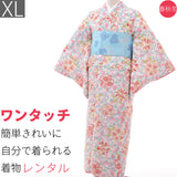 着物レンタルトールサイズ「XLサイズ」桜尽くしRumi(春秋冬用／レディース袷)和服の画像