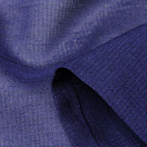 夏着物レンタル男メンズ夏物紗「Sサイズ」濃紺アンサンブル紗羽織付きセット(なつもの)の画像の4