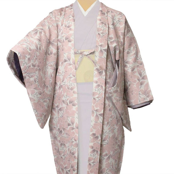 羽織レンタル（女性用・レディース）「フリーサイズ／Fサイズ」ピンク・牡丹(着物・はおりレンタルオプション)の画像