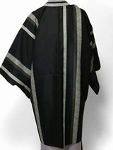 羽織レンタル（女性用・レディース）「フリーサイズ／Fサイズ」黒・縦縞(着物・はおりレンタルオプション)の画像の2