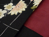 羽織レンタル（女性用・レディース）「フリーサイズ／Fサイズ」黒・菊格子(着物・はおりレンタルオプション)の画像の4