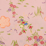 羽織レンタルオプションピンク・野草花文フリーサイズの画像の3