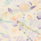 羽織レンタルオプション白・淡草花文フリーサイズの画像の4