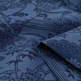 羽織レンタルオプション紺色・四季花流水地紋調フリーサイズの画像の3